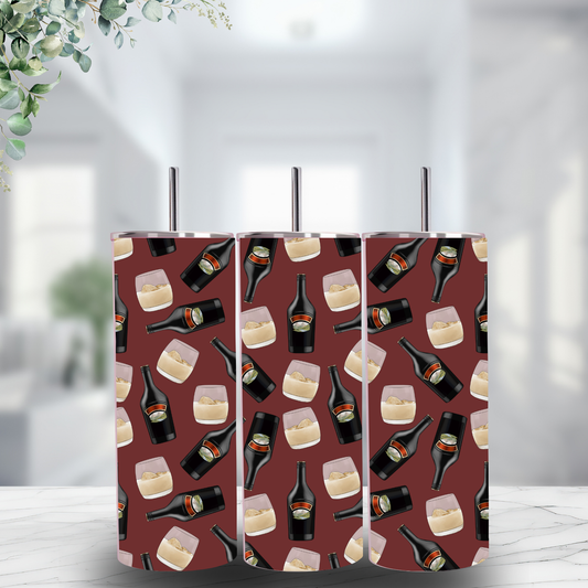 20oz Ready-to-sell Tumbler - burgundy background
