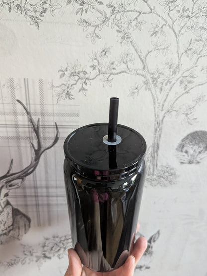 16oz BLACK Plastic Libbey Can Cups