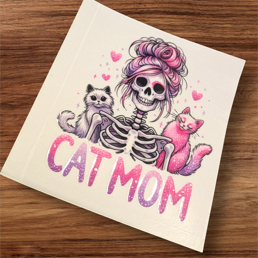 UVDTF Decal - cat mom