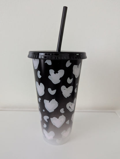 24oz Colour Changing Heart Cups