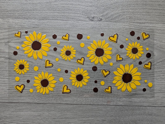 16oz straight UVDTF - flowers