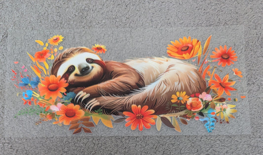 16oz straight UVDTF - sloth