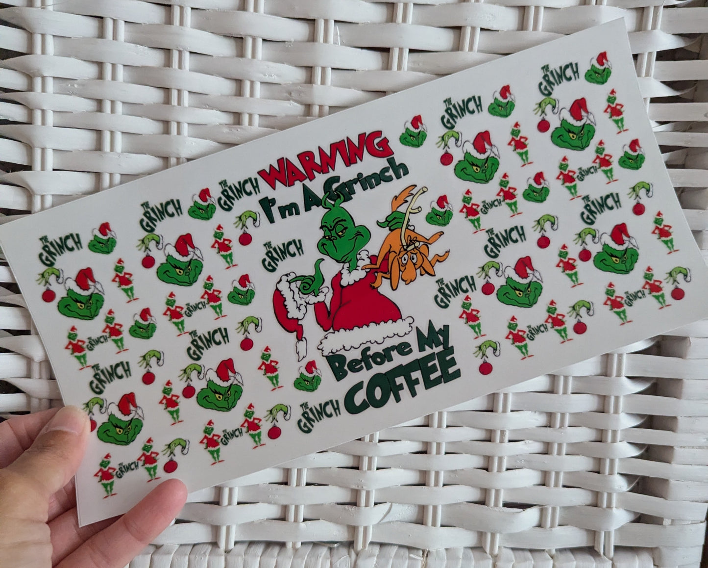 16oz Christmas UVDTF