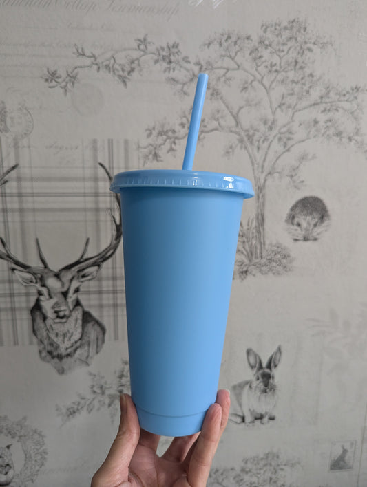 24oz Light Blue Cold cup