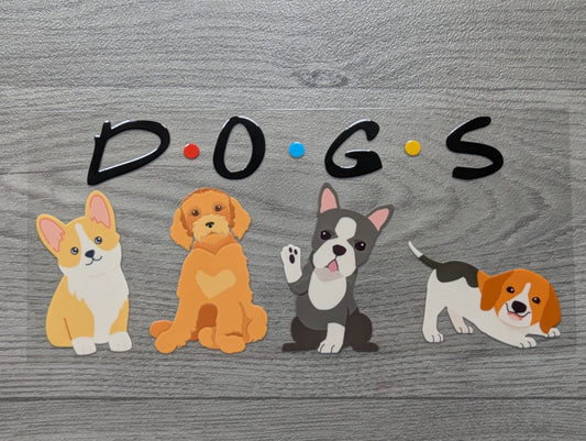 16oz straight UVDTF - dogs