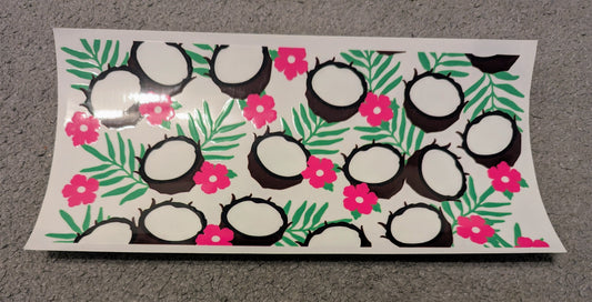 16oz straight UVDTF - coconuts