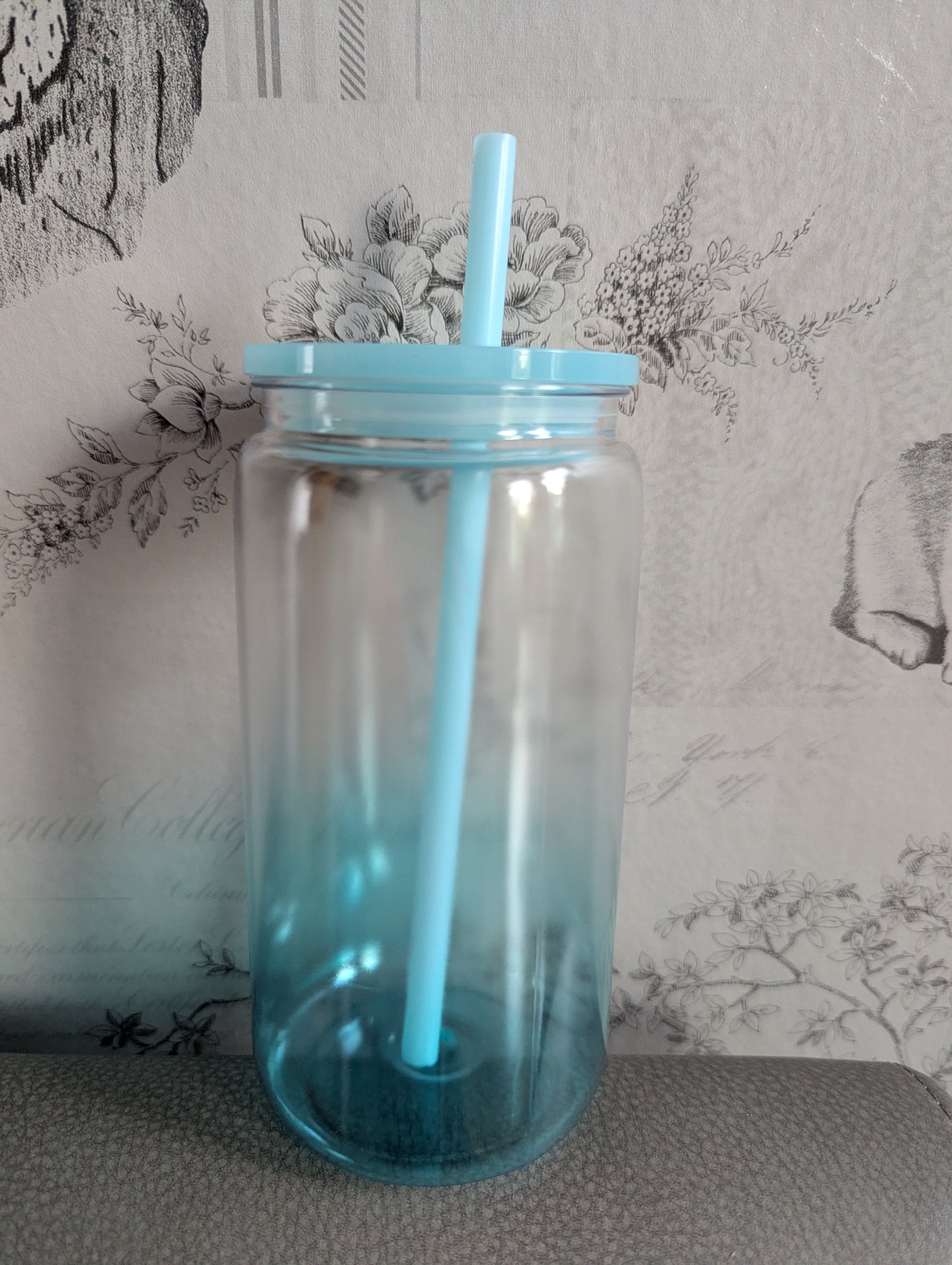 16oz Ombre BLUE Libbey Can Cups