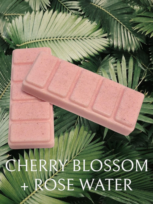 CHERRY BLOSSOM + ROSE WATER - WAX MELT SNAP BAR