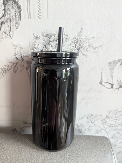 16oz BLACK Plastic Libbey Can Cups
