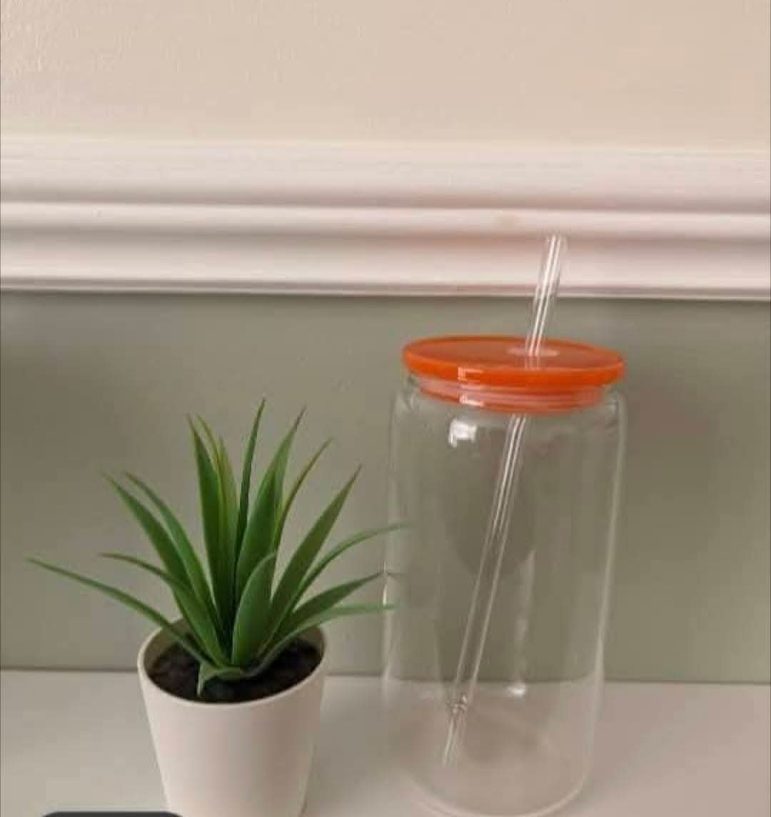 Glass Libbey can cup