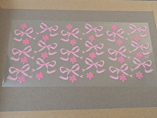 16oz straight UVDTF - bows