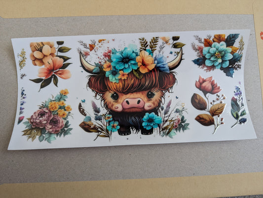 16oz straight UVDTF - cows