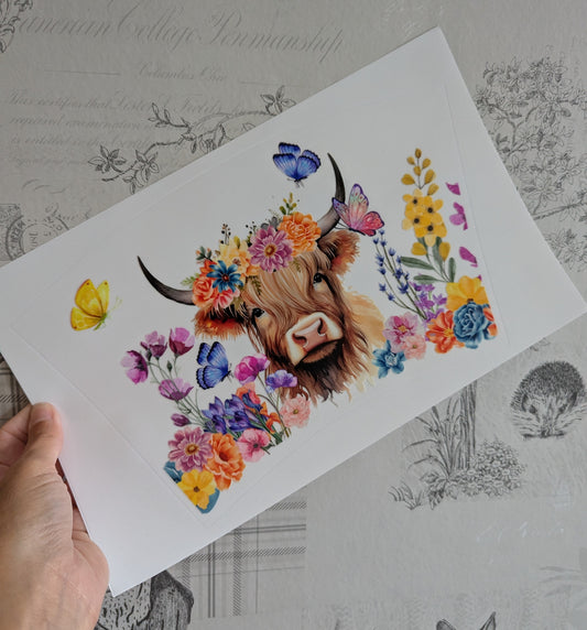 24oz Curved UVDTF - Cows