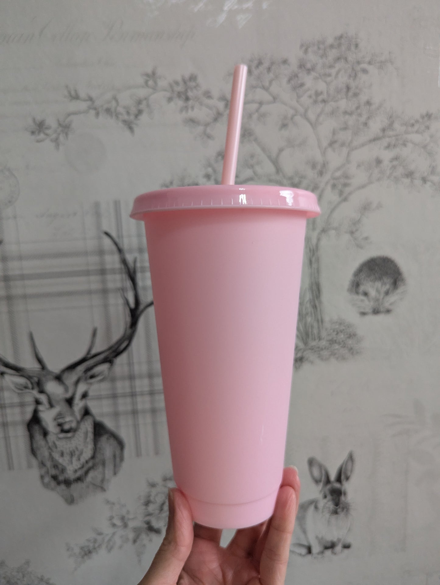 24oz Pink Cold cup