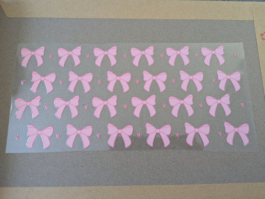 16oz straight UVDTF - bows