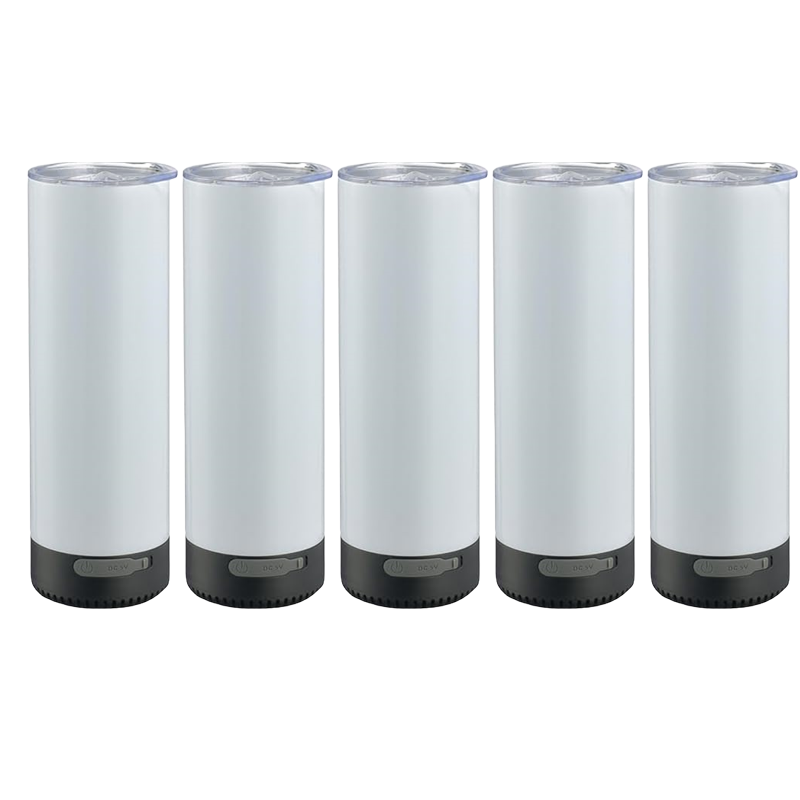 20oz Black Sublimation Speaker Tumblers