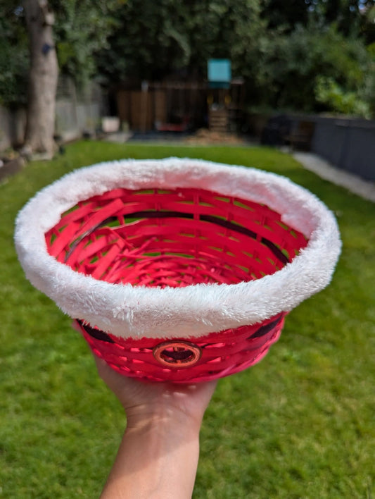 Santa Bamboo Basket
