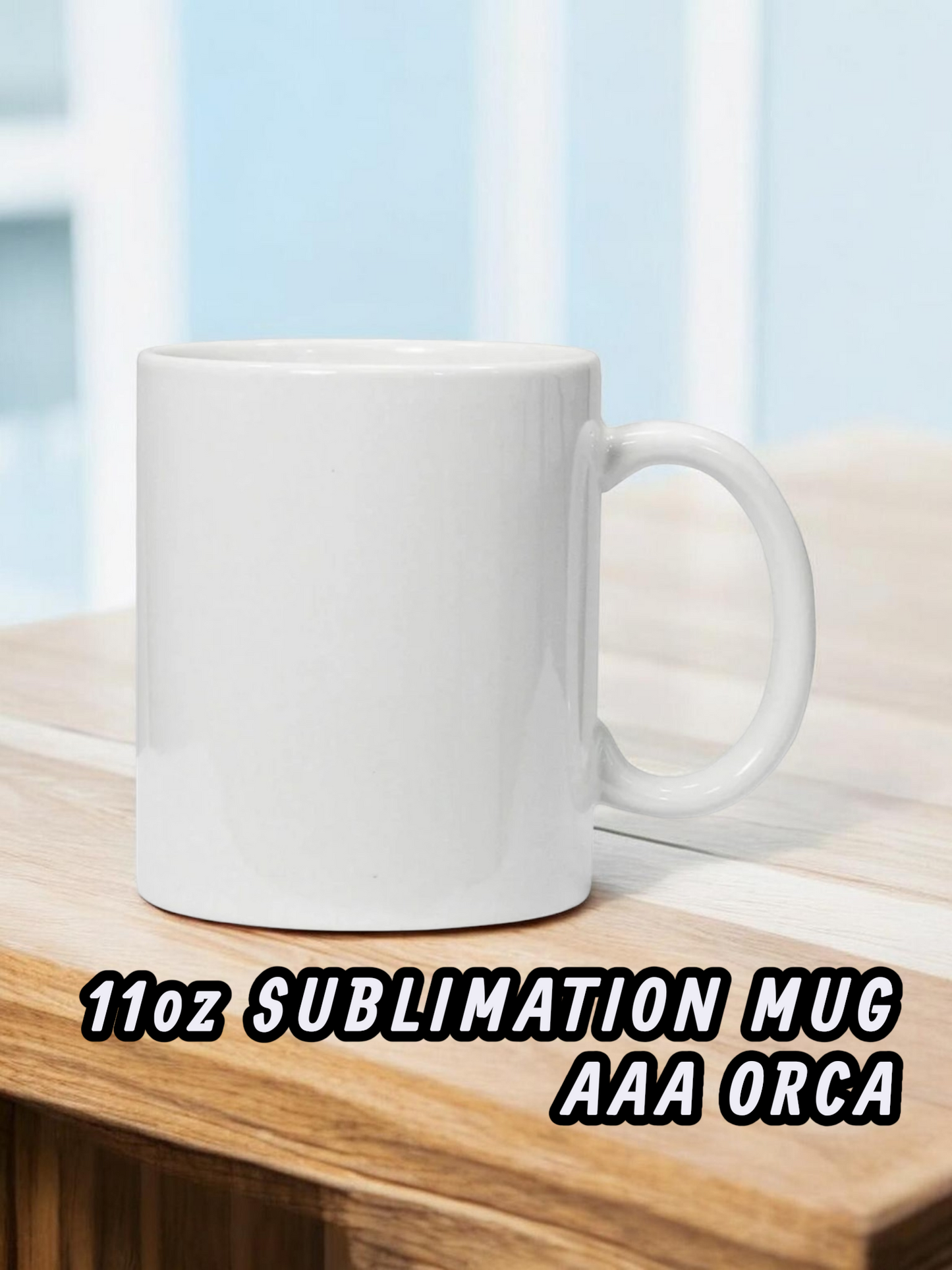 11oz SUBLIMATION MUG ORCA AAA GRADE