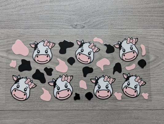 16oz straight UVDTF - cows