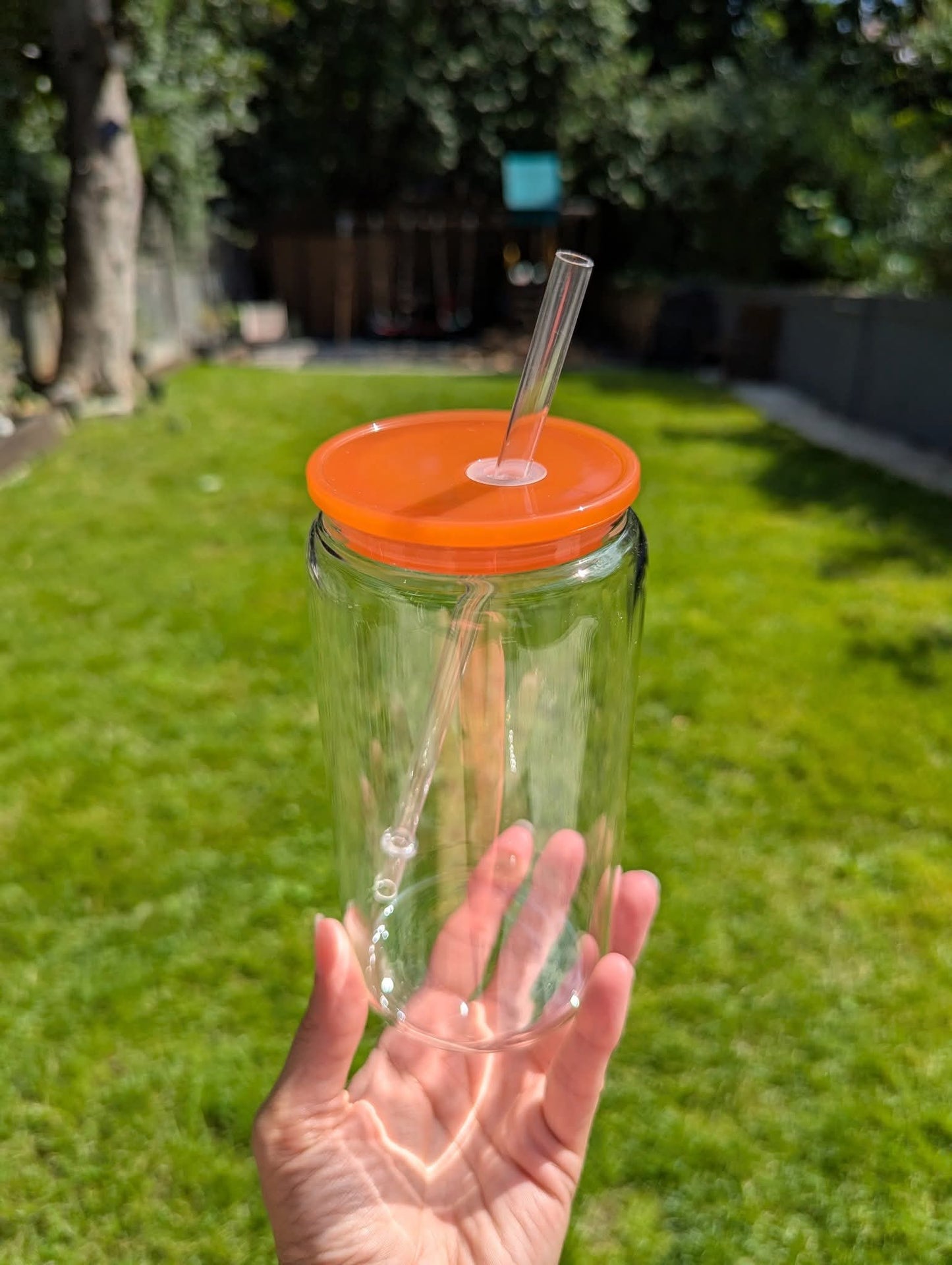 Glass Libbey can cup