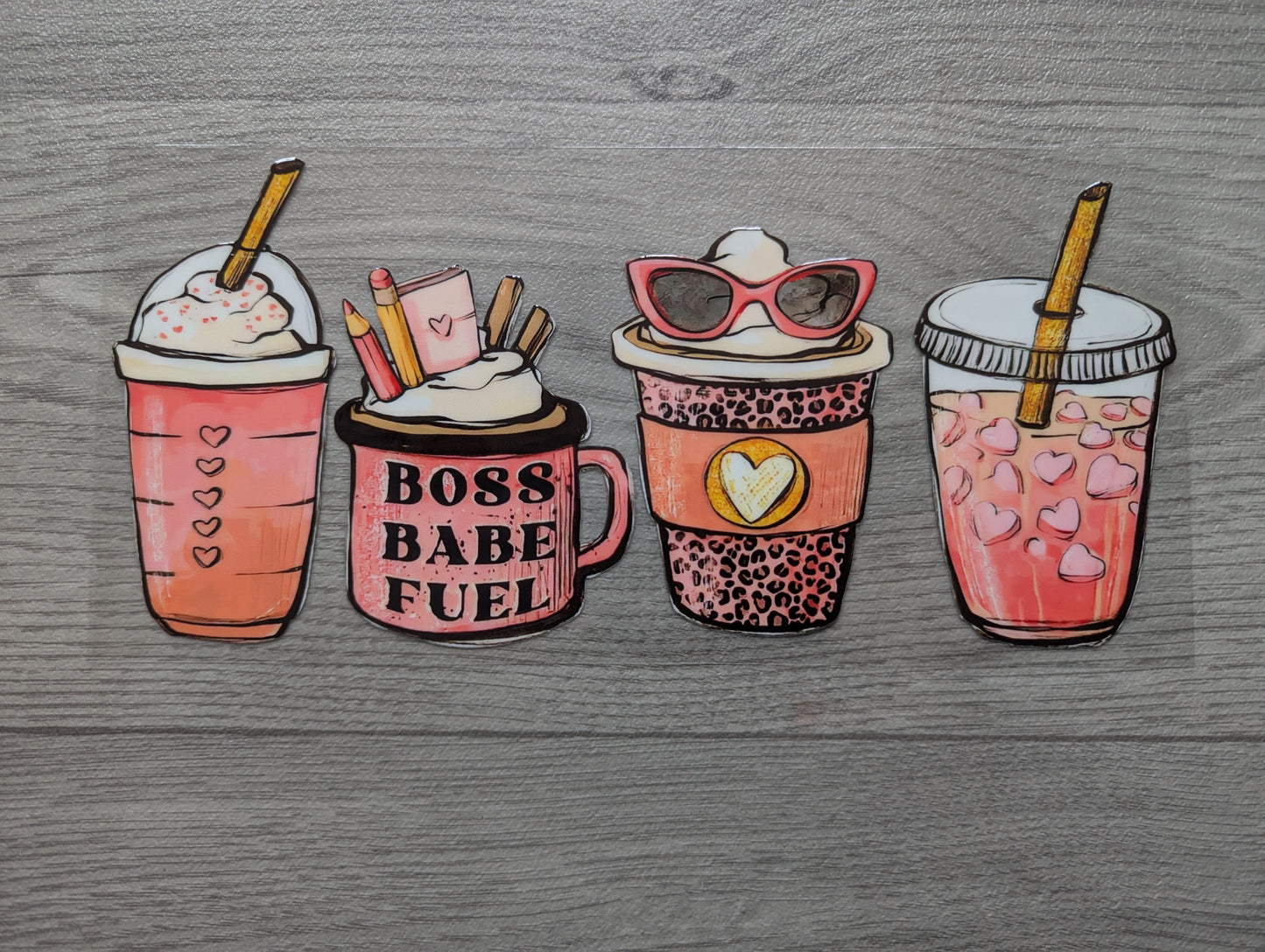 16oz straight UVDTF - boss babe