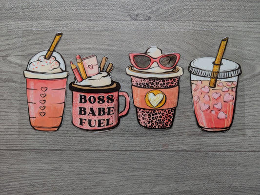 16oz straight UVDTF - boss babe