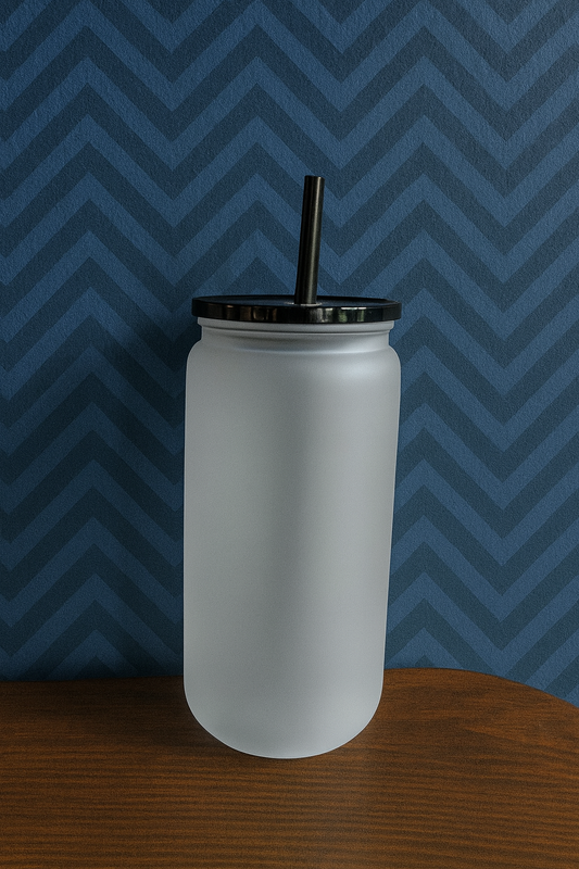 16oz FROSTED BLACK Plastic Libbey Can Cups