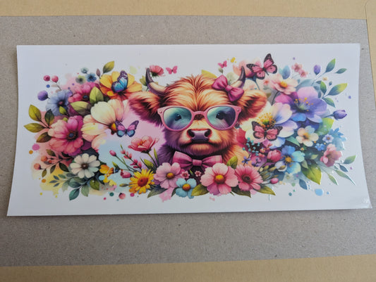 16oz straight UVDTF - cows