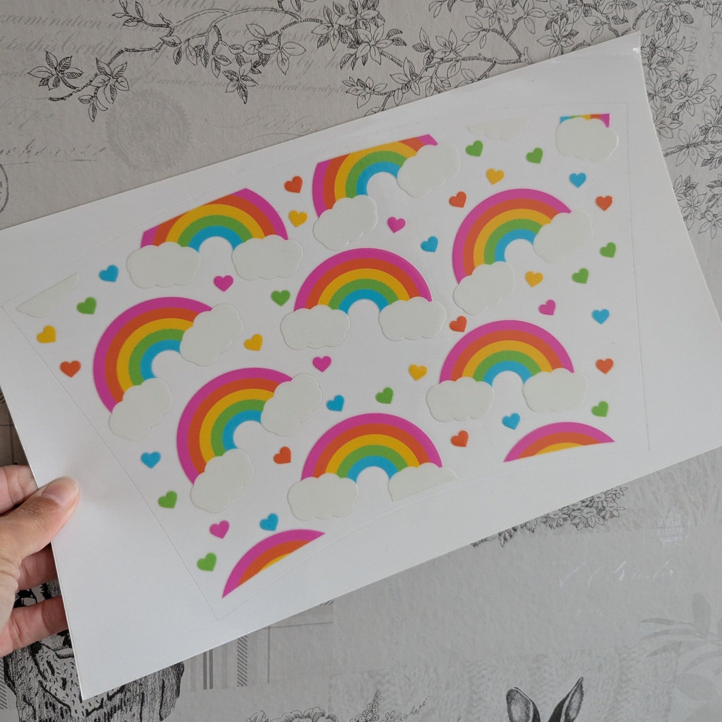 24oz Curved UVDTF - Rainbows