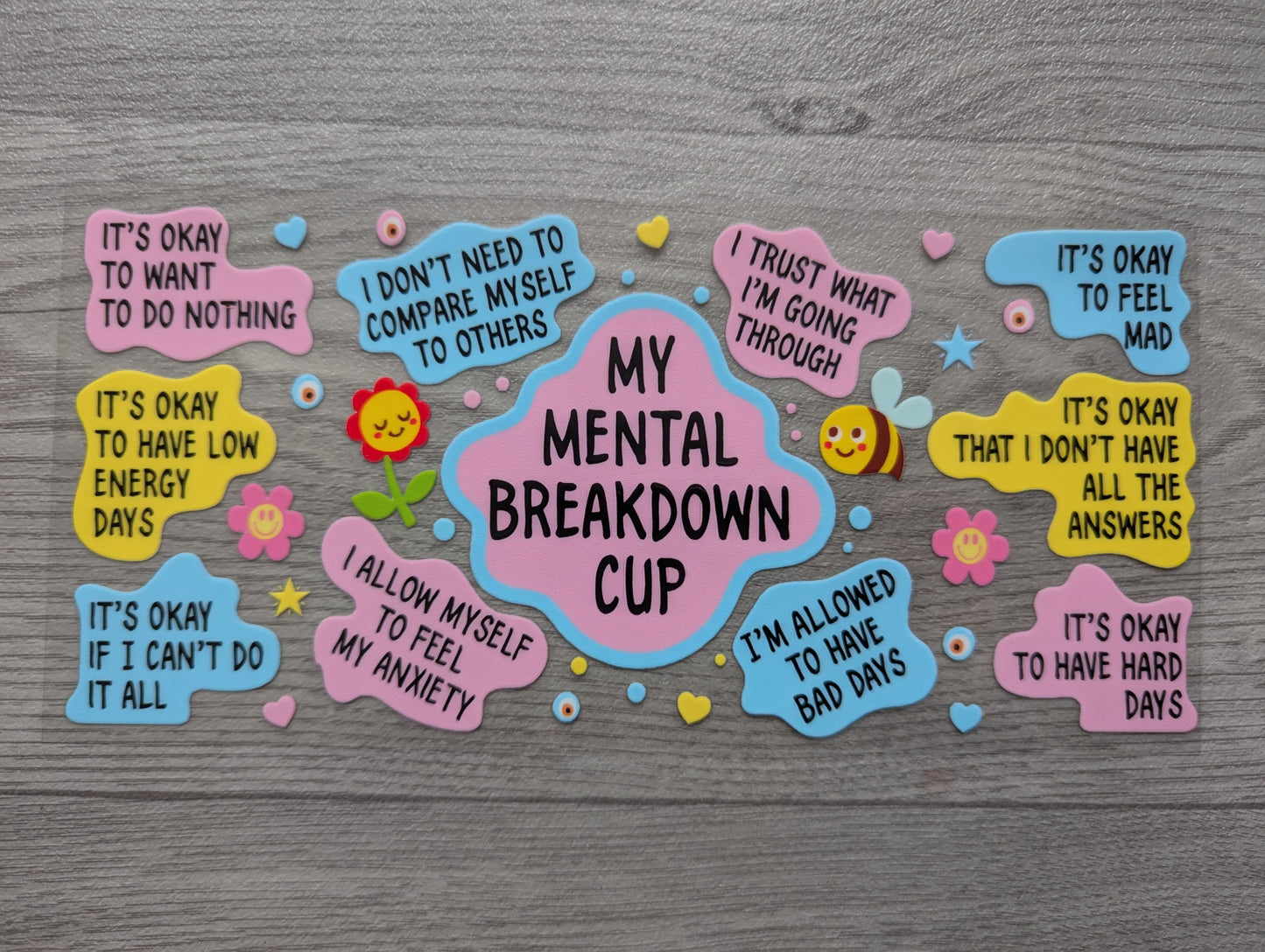 16oz straight UVDTF - affirmation