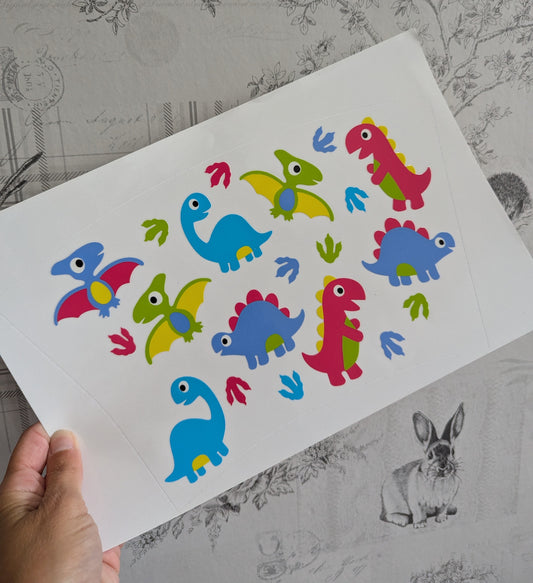 24oz Curved UVDTF - Dinosaurs