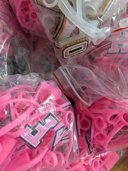 800ish alphabet straw toppers