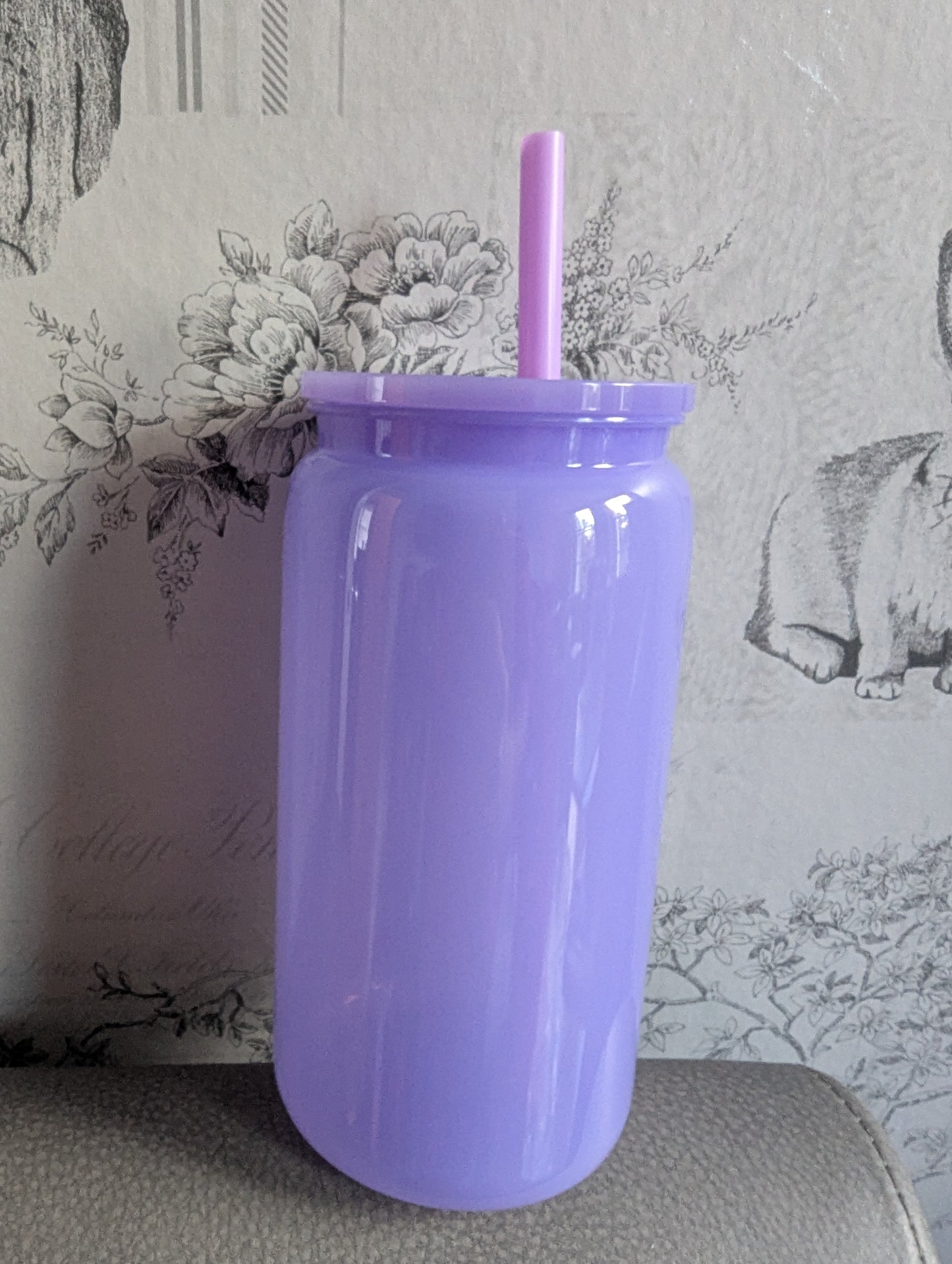 16oz FULL JELLY PURPLE Plastic Libbey Can Cups