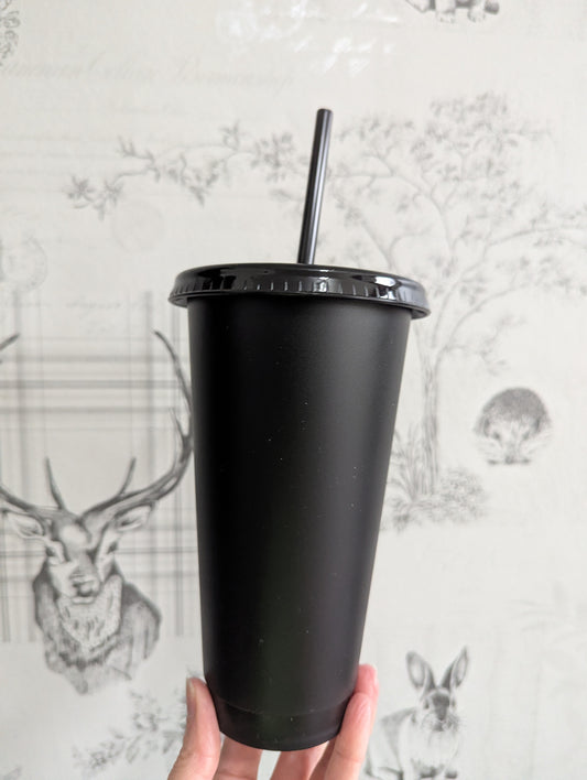 24oz Black Cold cup