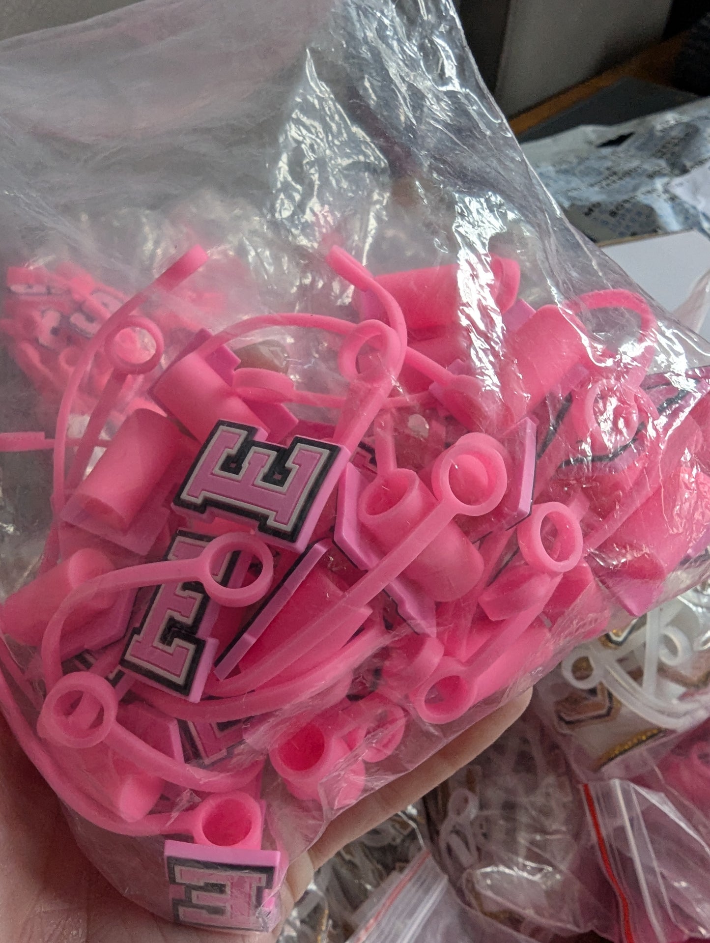 800ish alphabet straw toppers