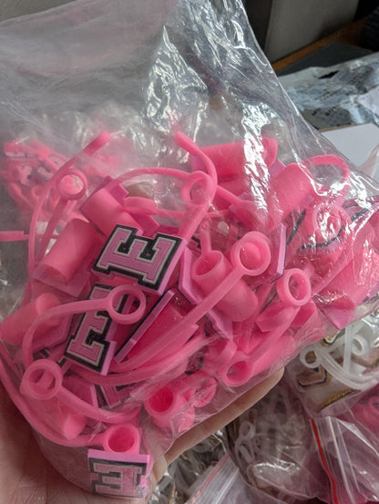 800ish alphabet straw toppers