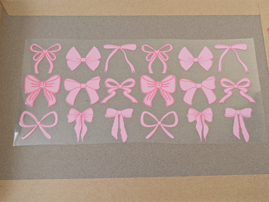 16oz straight UVDTF - bows