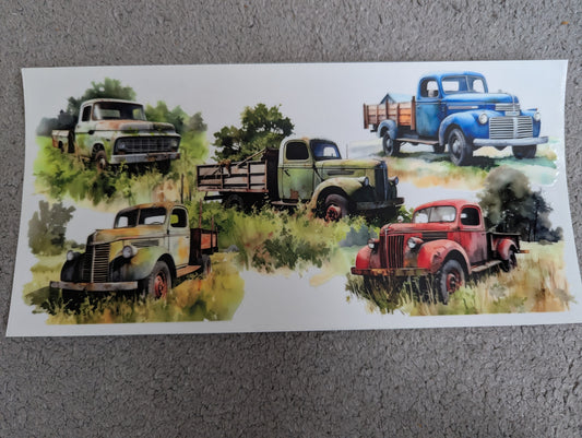 16oz straight UVDTF - trucks