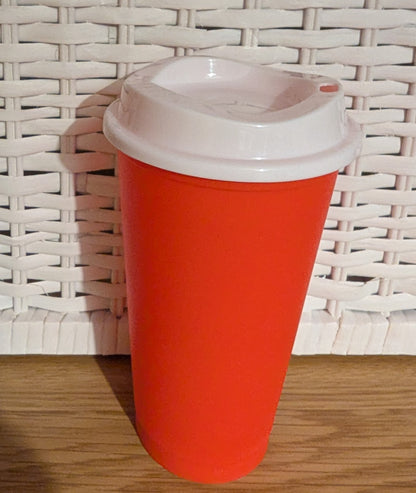 16oz Red/White Plain Hot Cup