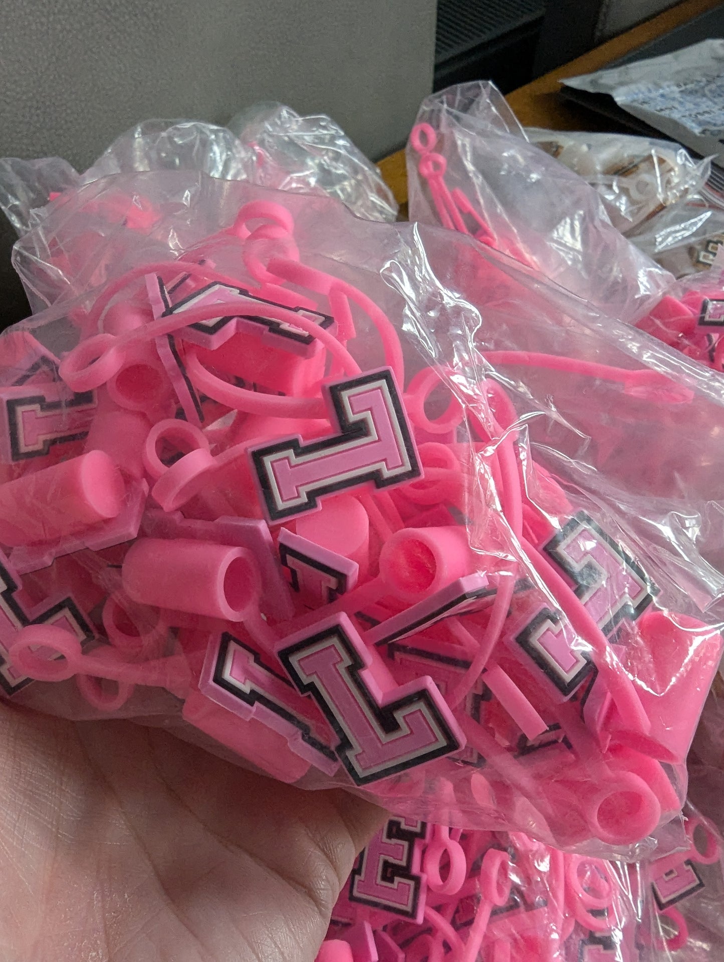 800ish alphabet straw toppers