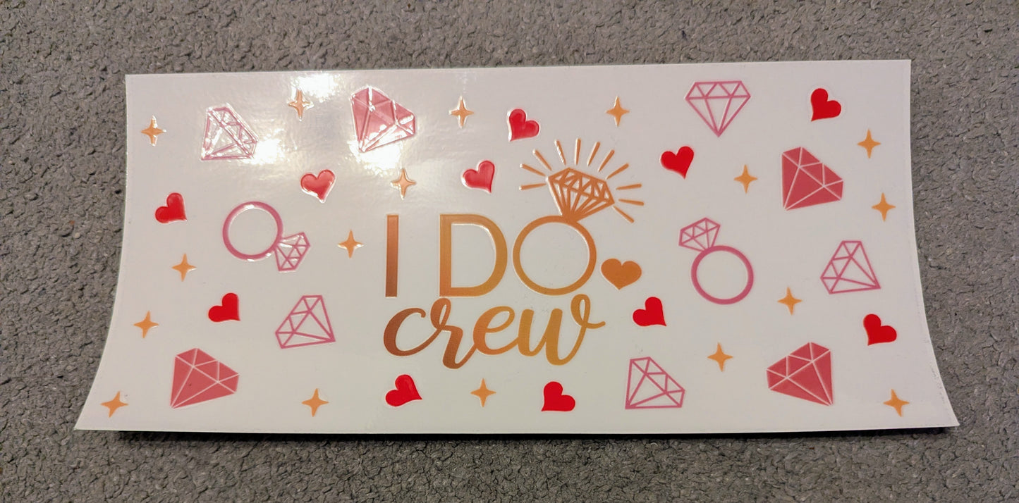 16oz straight UVDTF - bride/bridal