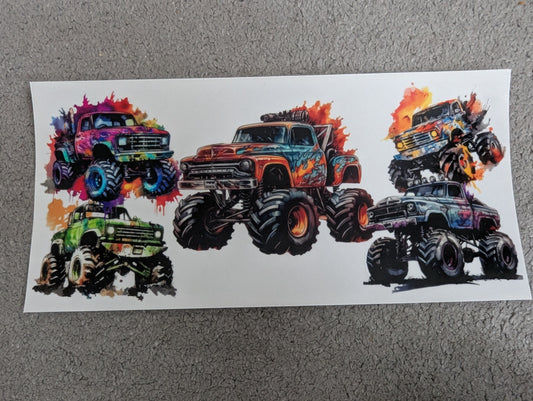 16oz straight UVDTF - trucks