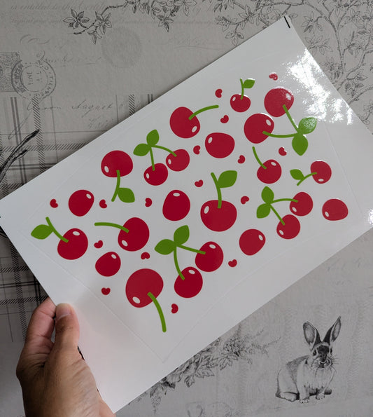 24oz Curved UVDTF - Cherries