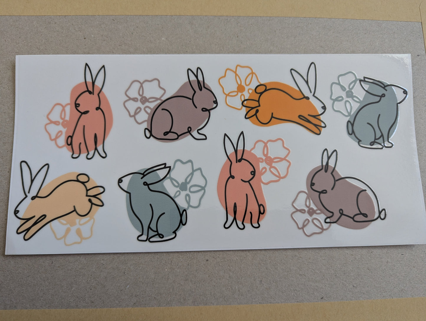 16oz straight UVDTF - bunnies/rabbits