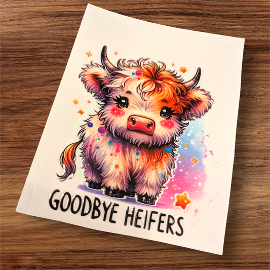 UVDTF Decal - cows - heifers