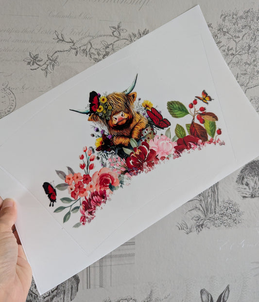 24oz Curved UVDTF - Cows