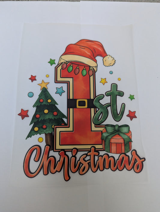DTF TRANSFER - first Christmas