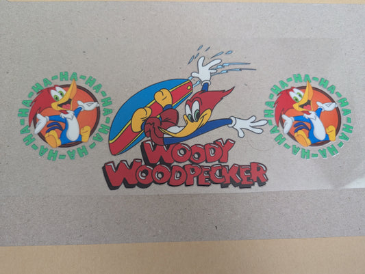 16oz straight UVDTF - woodpecker