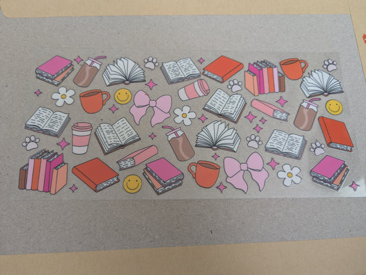 16oz straight UVDTF - bookish