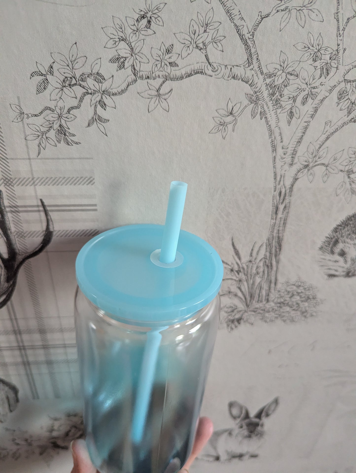 16oz Ombre BLUE Libbey Can Cups